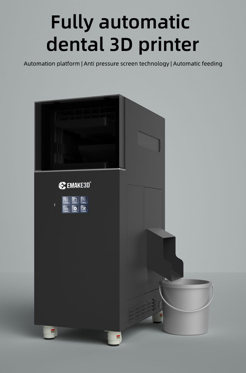 Full Automation Dental 3D Printer Emake3D Stellar III for Dental Models 24 Hours Production