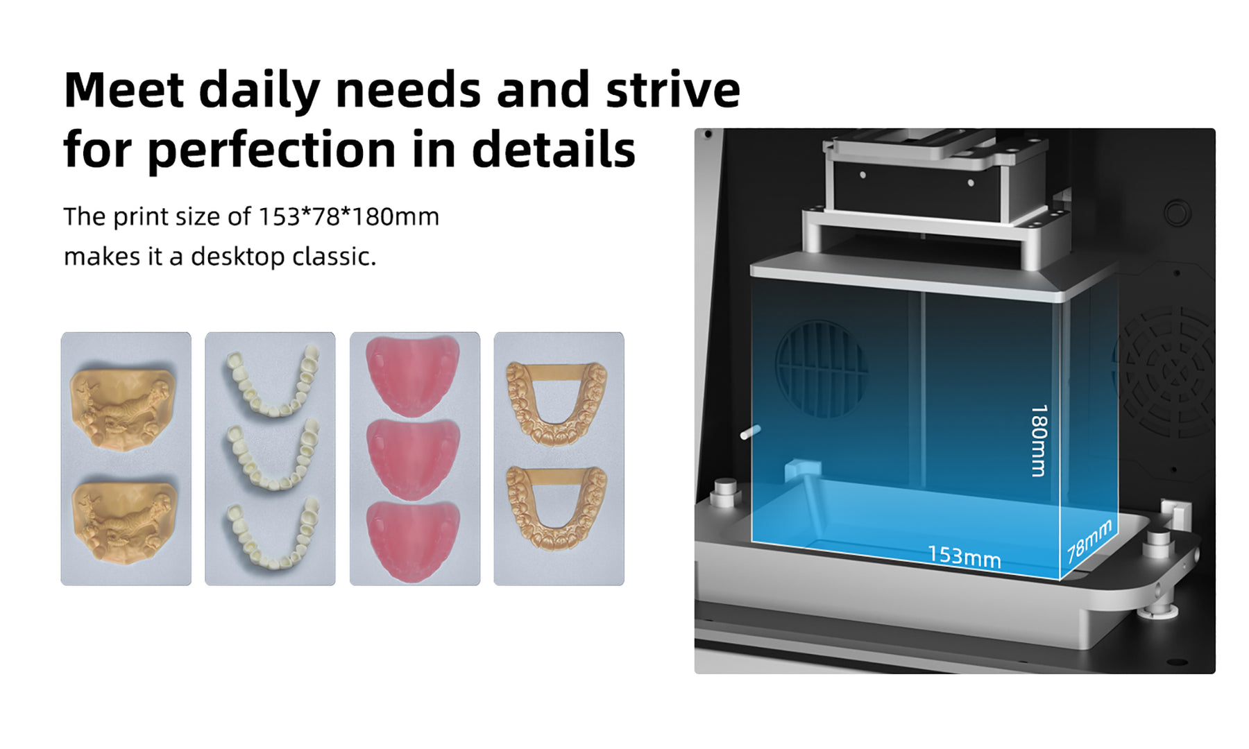 Fast Printing Dental 3D Printer 6.8 inch 9K Mini Pro LCD Printer