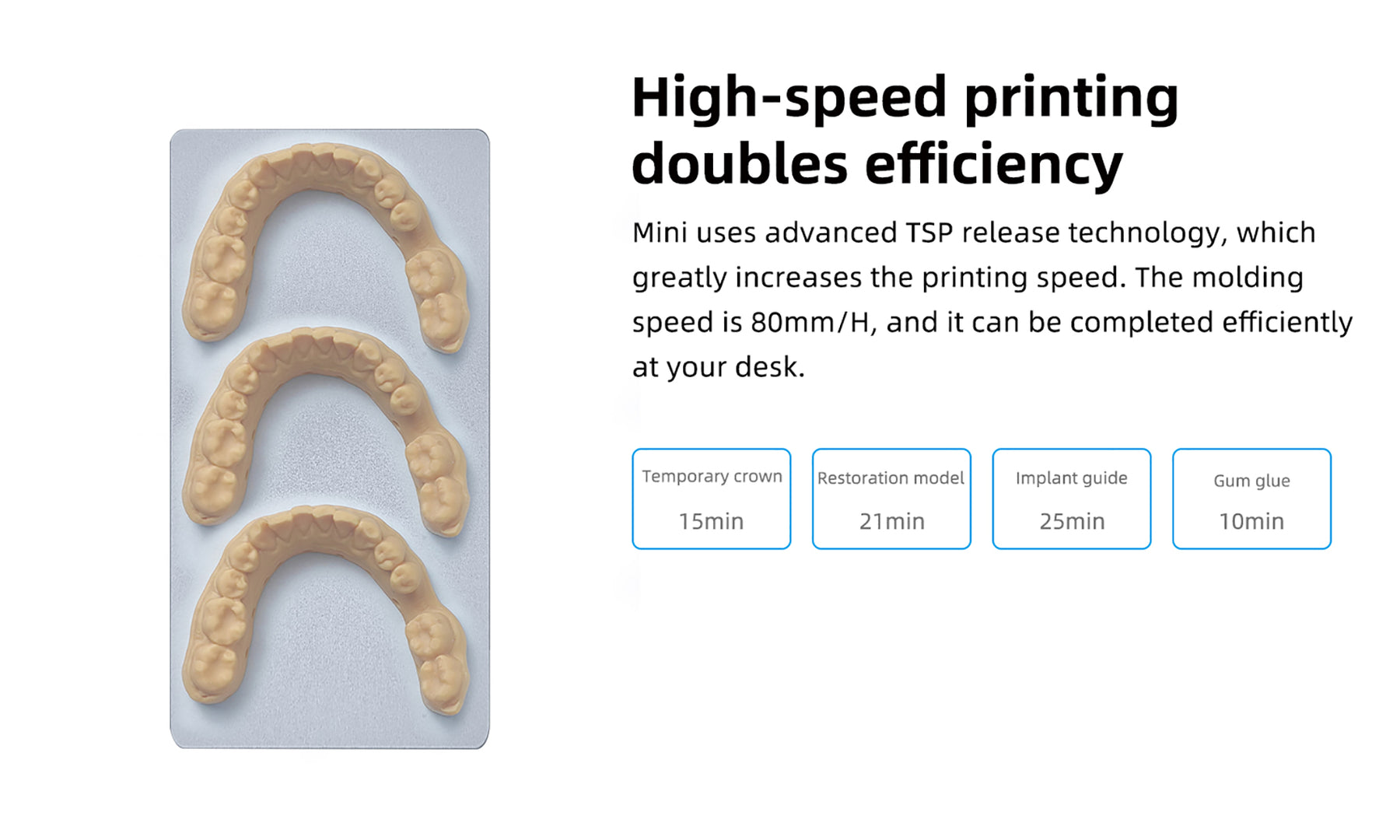 Fast Printing Dental 3D Printer 6.8 inch 9K Mini Pro LCD Printer
