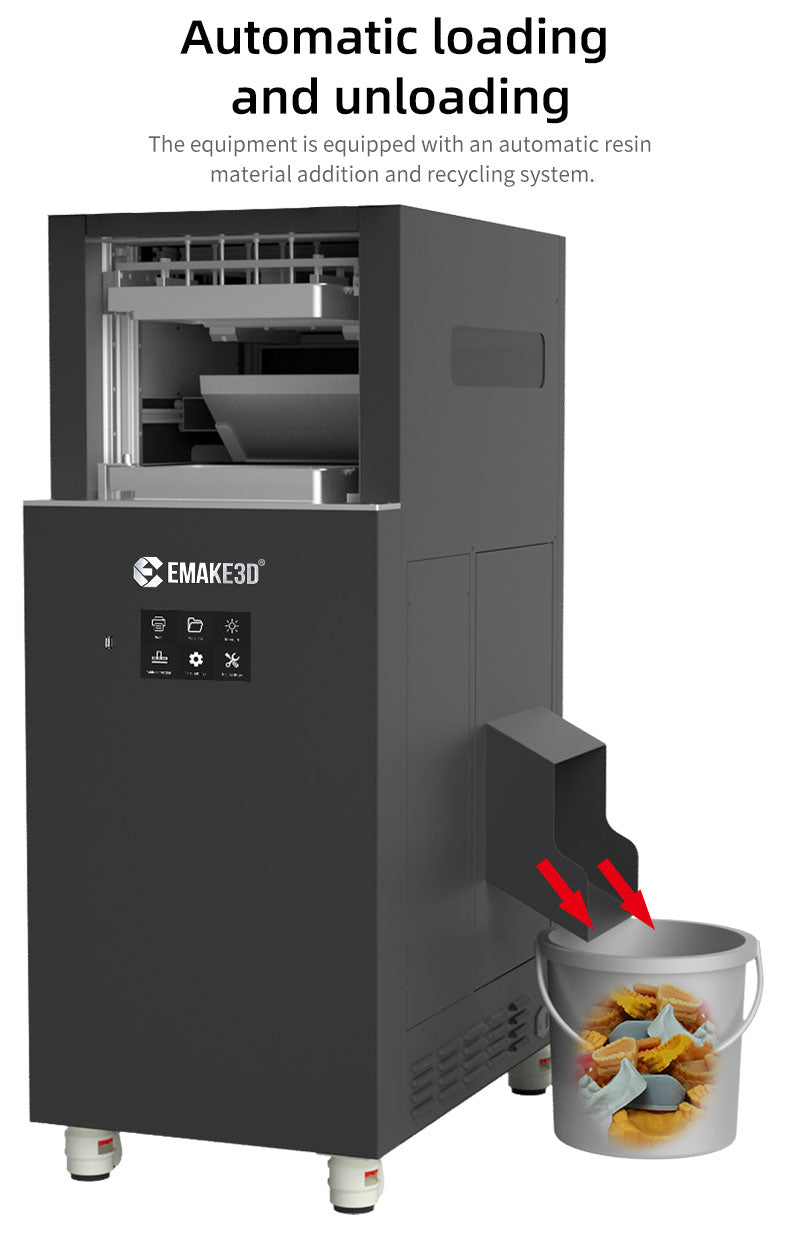 Full Automation Dental 3D Printer Emake3D Stellar III for Dental Models 24 Hours Production