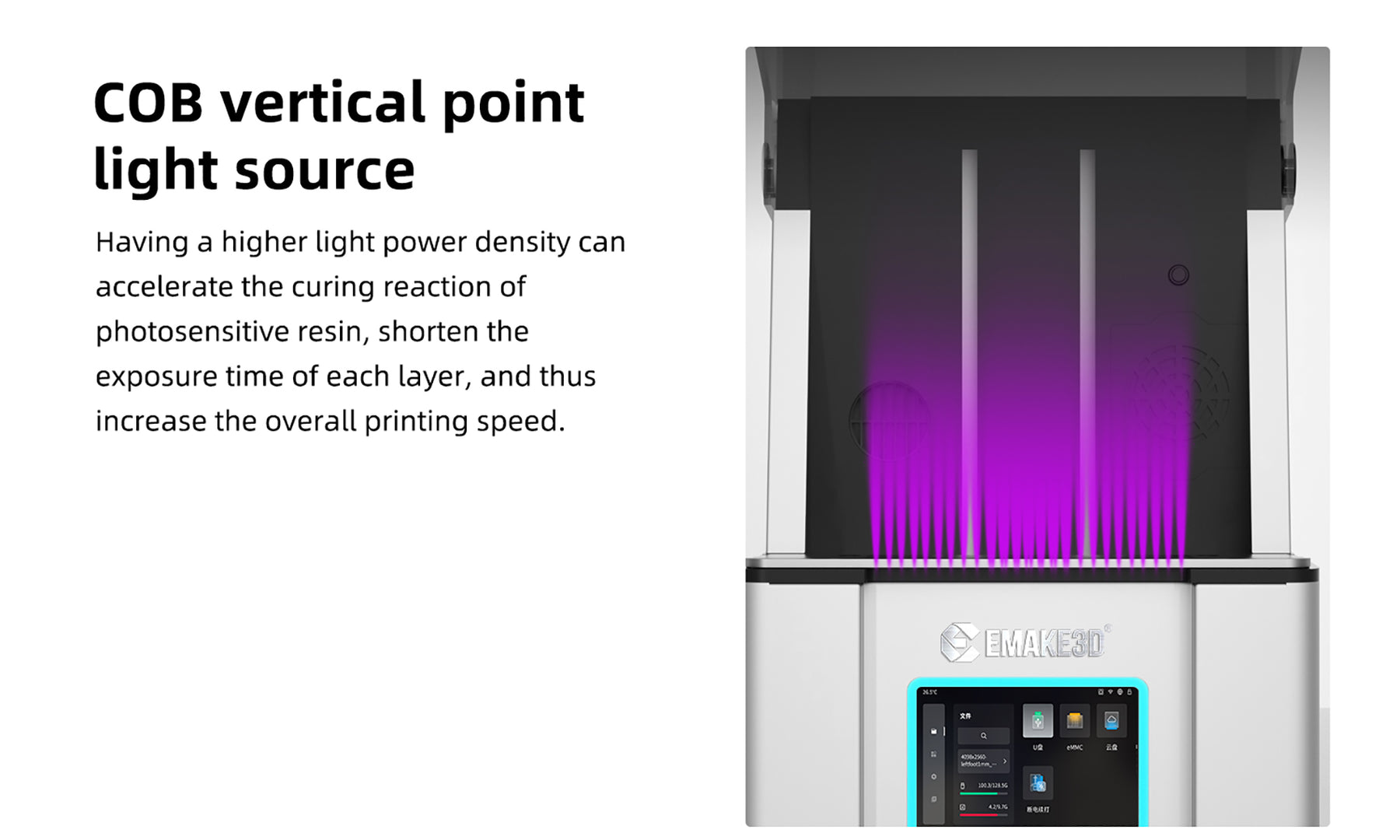 Fast Printing Dental 3D Printer 6.8 inch 9K Mini Pro LCD Printer