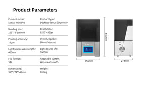 Fast Printing Dental 3D Printer 6.8 inch 9K Mini Pro LCD Printer