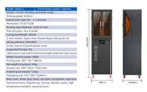 14 inch 16K Stellar 2 Ungraded Industrial Grade High Definition LCD 3D Printer